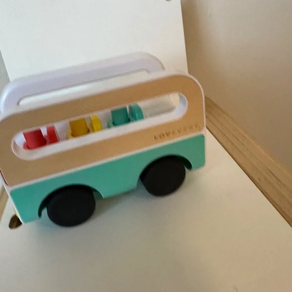 Lovevery Wooden Toy Bus with Colorful Pegs From Realistic Play Kit 19-21+ months - Picture 3 of 6